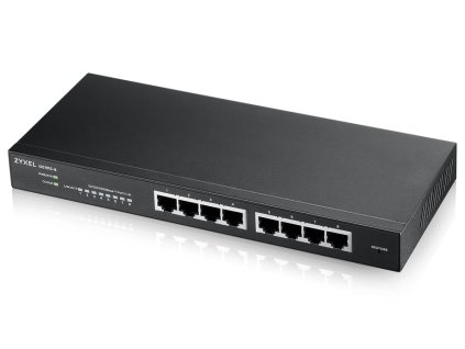 ZyXEL GS1915-8, 8-port GbE Smart hybrid mode Switch, standalone or NebulaFlex Cloud, desktop, fanless