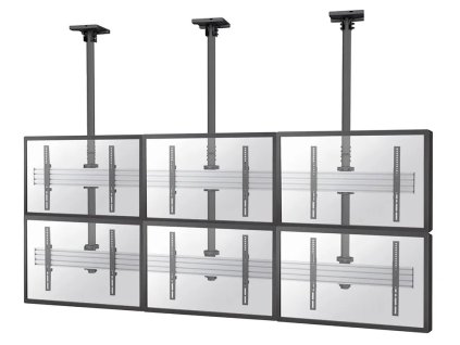 Neomounts Pro  NMPRO-C32 / Flat Screen Ceiling Mount - 3x2 (3 x horizontal/2 x vertical) - box 1/2 / Black/silver