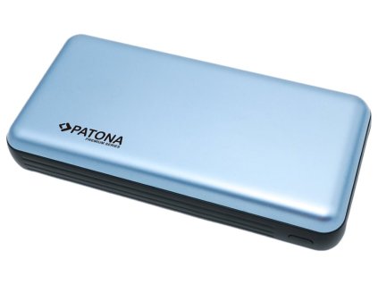 PATONA powerbanka, 20000mAh Li-Pol 3A, USB-C/Lightning, PD 65W, modrá