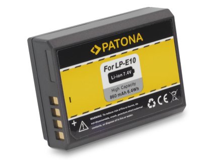 PATONA baterie pro foto Canon LP-E10 860mAh