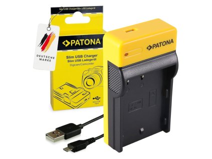 PATONA nabíječka Foto Panasonic DMW-BLF19 slim, USB
