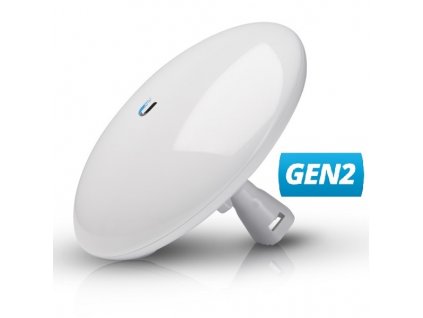 Ubiquiti NanoBeam 5AC Gen2 - AP/client 5GHz, anténa 19dBi MIMO2x2, airMAX AC, 2x Gbit RJ45, PoE 24V