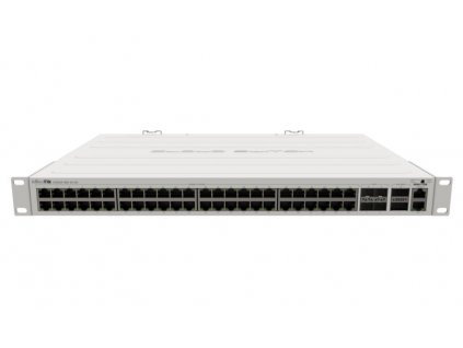 MikroTik CRS354-48G-4S+2Q+RM 650MHz CPU, 64MB, 48x GbE, 4x 10 Gbps SFP+, 2x 40 Gbps QSFP+, 2x PSU,1U, L5