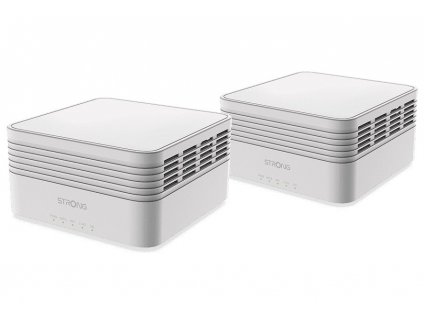 STRONG sada 2 ATRIA Wi-Fi Mesh Home Kit AX3000/ Wi-Fi 802.11a/b/g/n/ac/ax/ 2402 Mbit/s/ 2,4GHz a 5GHz/ 3x LAN/ bílý