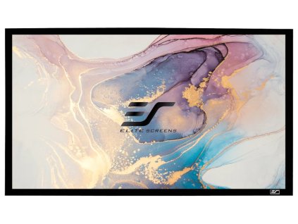 ELITE SCREENS plátno v pevném rámu 92" (233,7cm)/ 16:9/ 114,5×203,7cm/ gain 1.1/ rám černý 6cm