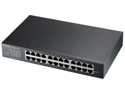 ZyXEL GS1915-24E, 24-port GbE Smart hybrid mode Switch, standalone or NebulaFlex Cloud, rackmount, fanless
