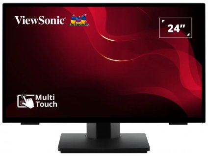 ViewSonic TD2465 / 24"/ Touch/ VA / 16:9/ 1920x1080/ 7ms/ 250cd/m2/ DP/ HDMI/ VGA/ USB/ Repro