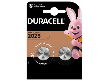 Duracell Lithiová knoflíková baterie CR2025 2 ks