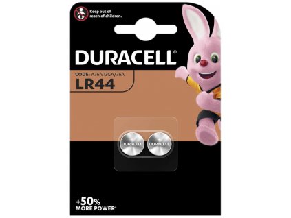 Duracell Alkalická knoflíková baterie LR44 2 ks
