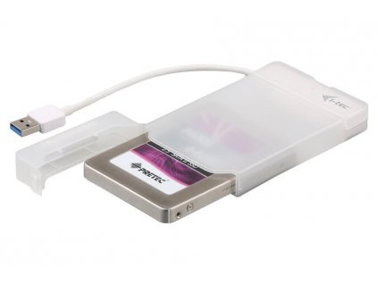 i-tec externí box pro HDD ADVANCE MySafe Easy/ 2,5" SATA/ SSD/ USB 3.0/ bílý