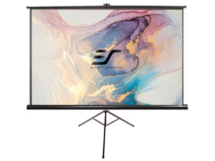 ELITE SCREENS plátno mobilní trojnožka 84" (213,4cm)/ 16:9/ 104,6×185,9cm/ gain 1.1/ case černý