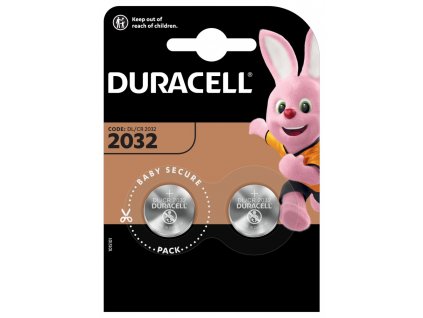 Duracell Lithiová knoflíková baterie CR2032 2 ks