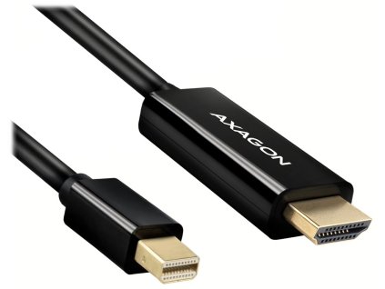 AXAGON adaptér z Mini DisplayPort na HDMI 1.4 / RVDM-HI14C2 / 4k/30Hz / 1,8m