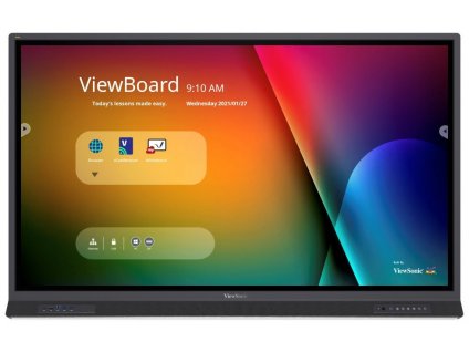 ViewSonic Flat Touch Display IFP6552-1B/ 65"/ UHD / 16/7 /400cd / Android 8-64/ OPS/ HDMI/ VGA/ DP/ HDMIout/ USB-C