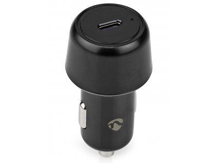 NEDIS nabíječka do auta/ 30 W/ 12 - 24 V DC/ 3.0 A/ USB-C/ automatická volba napětí/ černá