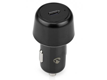 NEDIS nabíječka do auta/ 45 W/ 12 - 24 V DC/ 3.0 A/ USB-C/ automatická volba napětí/ černá