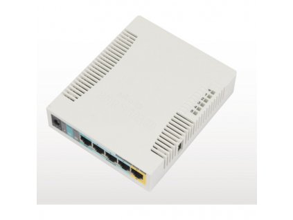 MikroTik RouterBOARD RB951Ui-2HnD 128 MB RAM/ 600 MHz/ 5x LAN/ 1x USB/ MIMO (2x2)/ 2.4Ghz 802b/g/n/, 1x PoE, vč L4
