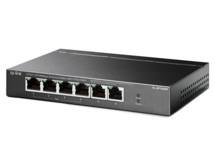 TP-Link TL-SF1006P/ 6-portový PoE switch / 4x PoE+
