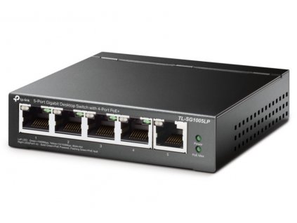 TP-Link TL-SG1005LP/ 5-portový PoE switch / 4x PoE+
