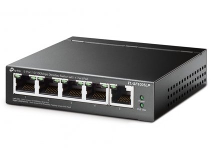 TP-Link TL-SF1005LP / 5-portový PoE switch / 4x PoE