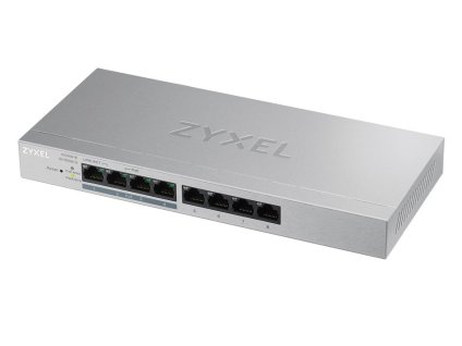 Zyxel GS1200-8HP 8-port Desktop Gigabit Web Smart switch, 4x PoE 802.3at, PoE budget 60W, fanless