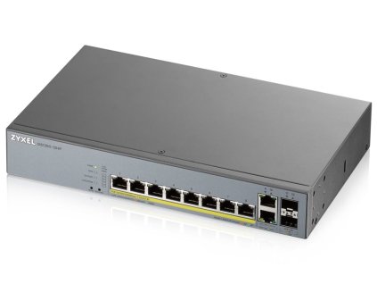 Zyxel GS1350-12HP 12 Port smart managed CCTV PoE switch, long range, 130W, 10x GbE, 2x SFP
