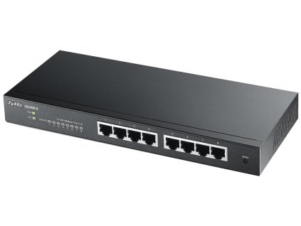 Zyxel GS1900-8 v2, 8 port GbE L2 smart switch, desktop, fanless