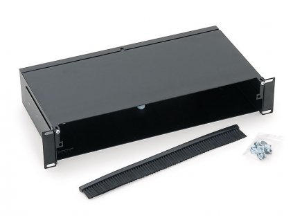 Triton 19" optická vyvazovací vana 2U bez čelního panelu
