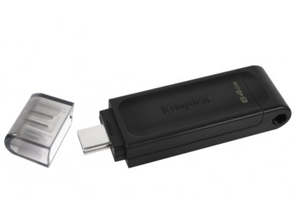 KINGSTON DataTraveler 70 64GB / USB 3.0 Type C / černá