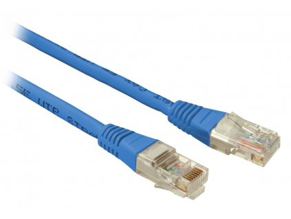Solarix kabel Patch c5e UTP PVC 0,5m modrý non-snag-proof C5E-155BU-0,5MB
