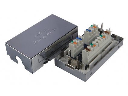 Solarix Spojovací box CAT5E STP 8p8c LSA+/Krone,