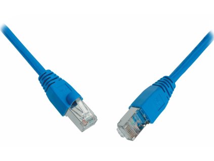 Solarix Kabel Patch SFTP C5E  PVC 10m modrý snag-proof C5E-315BU-10MB