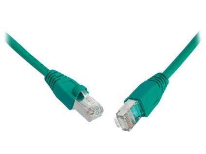 Solarix Patch kabel CAT5E SFTP PVC 5m zelený snag-proof C5E-315GR-5MB