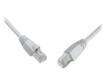 Solarix Patch kabel CAT5E SFTP PVC 1m šedý snag-proof C5E-315GY-1MB