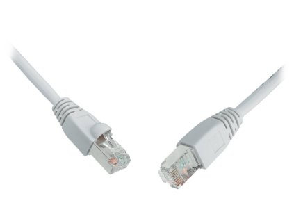 Solarix Patch kabel CAT5E SFTP PVC 0,5m šedý snag-proof C5E-315GY-0,5MB