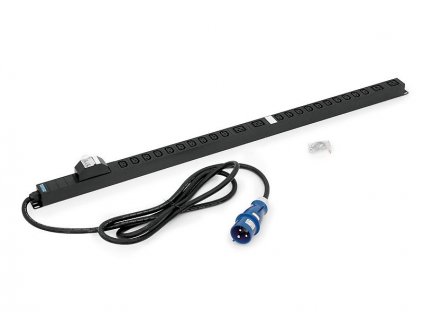 Triton 20xIEC C13,4xIEC C19,2x16A jistič,3x6.0mm 3m kabel 32A IEC60309,RAL9005