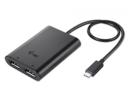 i-tec USB 3.1 Type C na Dual Display Port adaptér/ 2x Display Port 4K/ kompatibilní s Thunderbolt 3