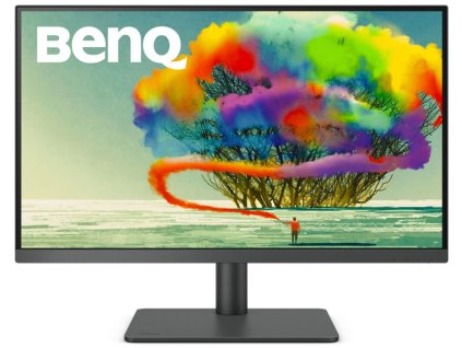 BENQ 27" LED PD2705U/ FF/ LBL/ IPS panel/ 3840x2160/ 20M:1/ 5ms/ HDMI/ DP/ USB/ repro/ Pivot/ černý