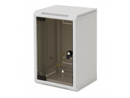 Triton 10" rozvaděč jednodílný 9U/260mm, celoskleněné dveře