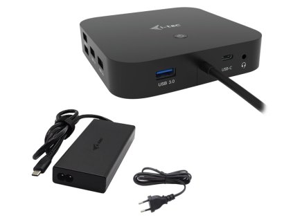 i-tec dokovací stanice USB-C Dual Display/ 2x DP/ 2x USB-C/ 5x USB/ LAN/ Power Delivery 65W + univerzální nabíječka 112W