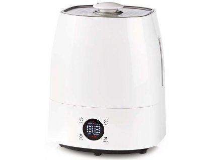 NEDIS zvlhčovač vzduchu/ spotřeba 110 W/ s chladnou a teplou mlhou/ objem 5,5 l/ vlhkoměr/ časovač/ až do: 50 m2/ bílo-š