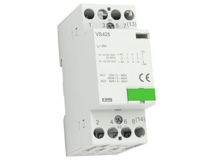 Solarmi VS425-04 Instalační stykač 4x 25A 230V AC/DC