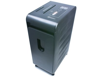 AT skartovač Slim L P-5/ řez 2x10 mm/ pracovní šíře 230 mm/ kapacita 20 listů/ objem koše 40 l/ stupeň utajení P5/ černý