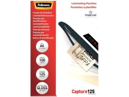 FELLOWES laminovací fólie/ formát A4/ 125 mic ImageLast/ velikost 216x303 mm/ lesklé/ 100 pack