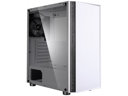 Zalman skříň R2 White / Middle tower / ATX / 1x120mm RGB fan / USB 3.0 / USB 2.0 / tvrzené sklo