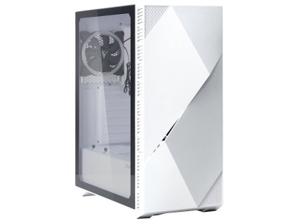 Zalman skříň Z3 Iceberg white / Middle tower / ATX / 2x120mm fan / temperované sklo / bílé
