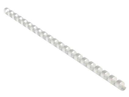 EUROSUPPLIES plastové hřbety/ formát A4/ 12,5mm/ bílé/ 100 pack