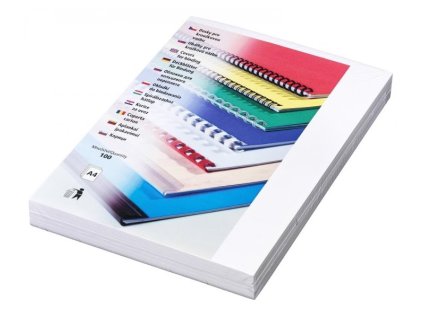 EUROSUPPLIES vazací desky (kryt) Delta/ formát A4/ bílý/ 100 pack