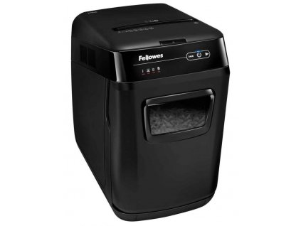FELLOWES skartovač AutoMax 150 C/ křížový řez 4x38 mm/ objem koše 32 l/ stupeň utajení P-4 (důvěrné)/ černý