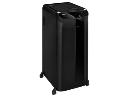 FELLOWES skartovač AutoMax 600 M/ křížový řez 2x12 mm/ objem koše 83 l/ stupeň utajení P-5 (tajné)/ černý